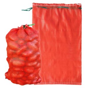 300pcs Extra Large Mesh Produce Bags 60 lbs Reusable Onion Sacks Vegetable Storage Bags Washable Net Bag 21” x 32” for Onion Potato Firewood Crawfish, Pack of 300 - 图片 1